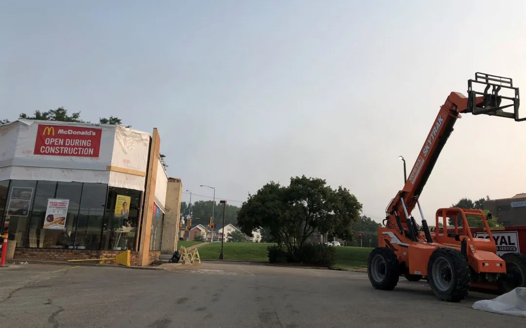 McDonald’s Remodel Skytrak 6036 Ideal Crane Rental, Inc.